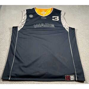 Converse Dwayne Wade Basketball Jersey Mens 3XL Blue #3 100% Polyester NBA‎